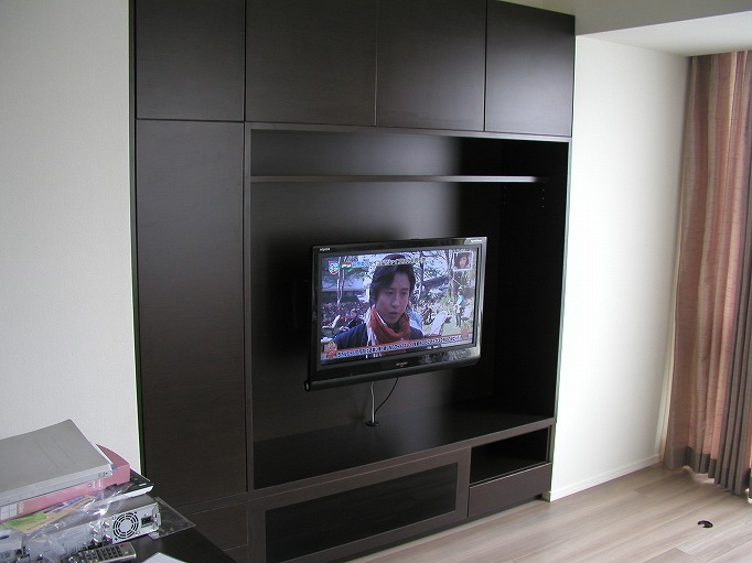 壁面収納テレビボード//オーダー家具